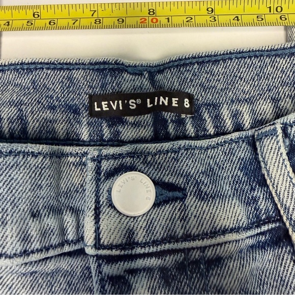 Levis Line 8 Slim Fit Jeans Mens 29x32 Acid Wash Streetwear Vintage Denim - Picture 11 of 13